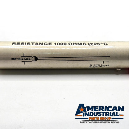 Lot of 100 YSI 44003A precision NTC thermistors 1000 ohm at 25C with 32 AWG leads for temperature measurement and instrumentation